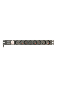 Obrázok pre Gembird EG-PDU-014-FC14 napěťová distribuční jednotka (PDU) 8 AC zásuvky / AC zásuvek 1U Černá