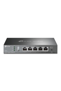Obrázok pre TP-Link Omada ER605 router zapojený do sítě Gigabit Ethernet Černá