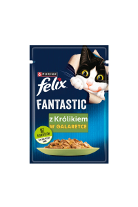 Obrázok pre Purina Felix Fantastic  rálík v želé - 85g