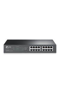 Obrázok pre TP-Link TL-SG1016PE Řízený L2 Gigabit Ethernet (10/100/1000) Podpora napájení po Ethernetu (PoE) 1U Černá