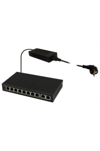 Obrázok pre PULSAR SG108 síťový přepínač Gigabit Ethernet (10/100/1000) Podpora napájení po Ethernetu (PoE) Černá