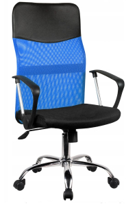 Obrázok pre Topeshop KRZESŁO NEMO NIEBIESKIE kancelářská a počítačová židle Polstrované sedadlo Síťové opěradlo zad
