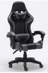 Obrázok pre Topeshop FOTEL REMUS SZARY kancelářská a počítačová židle Polstrované sedadlo Polstrovaná zádová opěrka