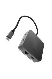 Obrázok pre Green Cell AK61 dokovací stanice/replikátor portů USB 3.2 Gen 1 (3.1 Gen 1) Type-C Stříbrná