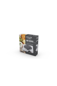 Adler AD 6503 varná deska Bílá Pracovní deska Utěsněná plotna 1 zóna/zón Obrázok pre Adler AD 6503 varná deska Bílá Pracovní deska Utěsněná plotna 1 zóna/zón
