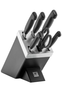 Obrázok pre ZWILLING FOUR STAR 35145-007-0 sada kuchyňských příborů/nožů ve stojanu 7 kusů Černá
