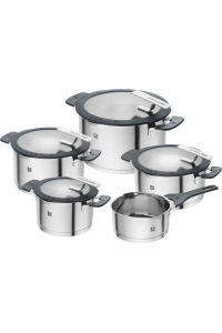 ZWILLING SIMPLIFY 66870-005-0 Sada hrnců Nerezová ocel 5 ks. Stříbrná Černá Obrázok pre ZWILLING SIMPLIFY 66870-005-0 Sada hrnců Nerezová ocel 5 ks. Stříbrná Černá