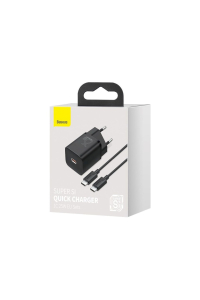 Baseus TZCCSUP-L01 nabíječka na PDA/mobilní telefon Chytrý telefon Černá AC, USB Rychlé nabíjení Vnitřní Obrázok pre Baseus TZCCSUP-L01 nabíječka na PDA/mobilní telefon Chytrý telefon Černá AC, USB Rychlé nabíjení Vnitřní