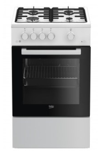 Obrázok pre Beko FSG52020FW přenosný vařič Volně stojící sporák Plynový Černá, Bílá