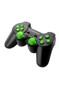 Obrázok pre Esperanza CORSAIR Černá, Zelená USB 2.0 Gamepad Analogový/digitální PC, Playstation 2, Playstation 3
