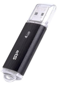 SILICON POWER Ultima U02 Pendrive USB flash disk 4 GB USB 2.0 (SP004GBUF2U02V1K) Černá Obrázok pre SILICON POWER Ultima U02 Pendrive USB flash disk 4 GB USB 2.0 (SP004GBUF2U02V1K) Černá