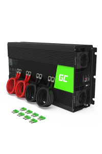 Green Cell INV15 zdroj/transformátor Auto 3000 W Černá Obrázok pre Green Cell INV15 zdroj/transformátor Auto 3000 W Černá