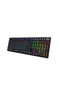 iBox AURORA K-6 klávesnice Univerzální RF bezdrátové + Bluetooth QWERTY Anglický Černá Obrázok pre iBox AURORA K-6 klávesnice Univerzální RF bezdrátové + Bluetooth QWERTY Anglický Černá