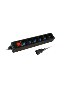 Techly IUPS-PCP-6V napájecí prodlužovačka 1,5 m 6 AC zásuvky / AC zásuvek Černá Obrázok pre Techly IUPS-PCP-6V napájecí prodlužovačka 1,5 m 6 AC zásuvky / AC zásuvek Černá