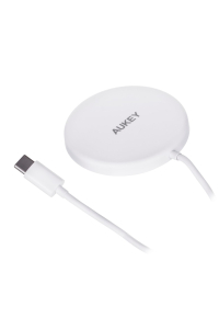 AUEKY Aircore Magnetic LC-A1 Bezdrátová magnetická nabíječka QI USB-C 15W Bílá Obrázok pre AUEKY Aircore Magnetic LC-A1 Bezdrátová magnetická nabíječka QI USB-C 15W Bílá