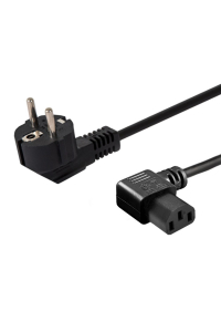 Obrázok pre Savio Napájecí kabel Schuko (M) úhlový - IEC C13, úhlový 1,2 m CL-115