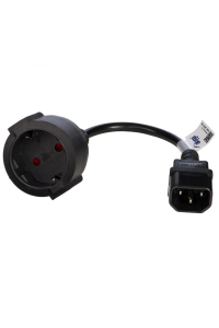 Akyga AK-PC-10A napájecí kabel Černá 0,15 m CEE7/4 Obrázok pre Akyga AK-PC-10A napájecí kabel Černá 0,15 m CEE7/4