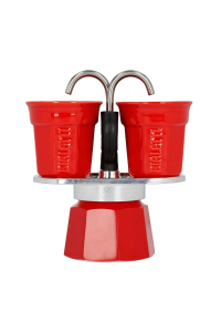 Obrázok pre Kávovar Bialetti Mini Express červený 2tz + 2 šálky