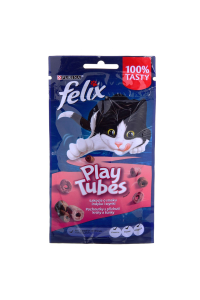 Obrázok pre FELIX Play Tubes Turkey, Ham - suché krmivo pro kočky - 50 g