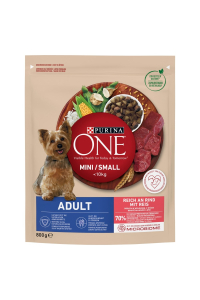 Obrázok pre PURINA One Mini Adult Beef, Rice - suché krmivo pro psy - 800 g