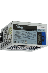 Akyga AK-B1-700 napájecí zdroj 700 W 20+4 pin ATX ATX Šedá Obrázok pre Akyga AK-B1-700 napájecí zdroj 700 W 20+4 pin ATX ATX Šedá