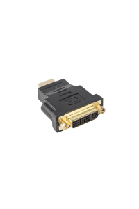 Lanberg AD-0014-BK cable gender changer HDMI DVI-D (F) (24 + 5) Černá Obrázok pre Lanberg AD-0014-BK cable gender changer HDMI DVI-D (F) (24 + 5) Černá