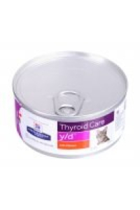 HILL'S PRESCRIPTION DIET Thyroid Care Feline y/d Mokré krmivo pro kočky Kuřecí maso 156 g Obrázok pre HILL'S PRESCRIPTION DIET Thyroid Care Feline y/d Mokré krmivo pro kočky Kuřecí maso 156 g