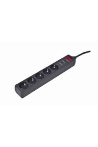 Obrázok pre EnerGenie SPG5-C-15 přepěťová ochrana Černá 5 AC zásuvky / AC zásuvek 250 V 4,5 m