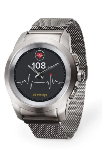 MyKronoz ZeTime Elite Brushed Silver Milan 44mm Obrázok pre MyKronoz ZeTime Elite Brushed Silver Milan 44mm