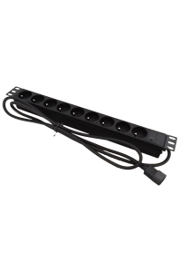 Alantec PZ09U napájecí prodlužovačka 1,8 m 9 AC zásuvky / AC zásuvek Vnitřní Černá Obrázok pre Alantec PZ09U napájecí prodlužovačka 1,8 m 9 AC zásuvky / AC zásuvek Vnitřní Černá