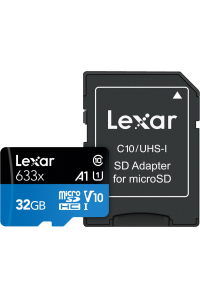 Lexar SDXC microSDHC 32 GB LSDMI32GBBEU633A Obrázok pre Lexar SDXC microSDHC 32 GB LSDMI32GBBEU633A