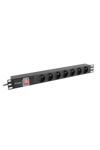 Obrázok pre LANBERG POWER STRIP RACK PDU (1U,16A,7X 230V,2M)