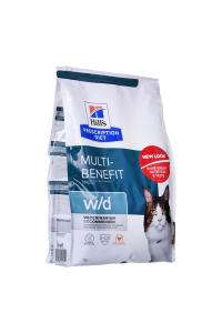 HILL'S PRESCRIPTION DIET Multi-Benefit Feline w/d Suché krmivo pro kočky Kuřecí maso 3 kg Obrázok pre HILL'S PRESCRIPTION DIET Multi-Benefit Feline w/d Suché krmivo pro kočky Kuřecí maso 3 kg