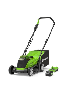 Obrázok pre Akumulátorová sekačka 33 cm Greenworks GD24LM33K4 - 2516107UB - nabíječka + sada akumulátorů 4Ah