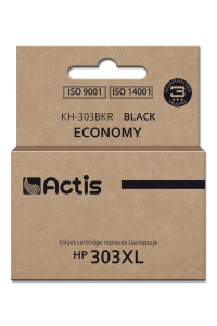 Actis KH-303BKR inkoust pro tiskárny HP, náhradní inkoust HP 303XL T6N04AE; Premium; 20 ml; 600 stran; černý Obrázok pre Actis KH-303BKR inkoust pro tiskárny HP, náhradní inkoust HP 303XL T6N04AE; Premium; 20 ml; 600 stran; černý