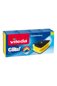 Vileda 138203 houba Obdélníkový Vlákno Černá, Modrá, Žlutá 3 kusů Obrázok pre Vileda 138203 houba Obdélníkový Vlákno Černá, Modrá, Žlutá 3 kusů
