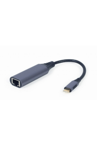 Gembird A-USB3C-LAN-01 dokovací stanice/replikátor portů USB 3.2 Gen 1 (3.1 Gen 1) Type-C Černá, Šedá Obrázok pre Gembird A-USB3C-LAN-01 dokovací stanice/replikátor portů USB 3.2 Gen 1 (3.1 Gen 1) Type-C Černá, Šedá