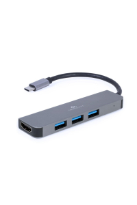 Gembird A-CM-COMBO2-01 USB Type-C 2-v-1 multiportový adaptér (Hub + HDMI) Obrázok pre Gembird A-CM-COMBO2-01 USB Type-C 2-v-1 multiportový adaptér (Hub + HDMI)