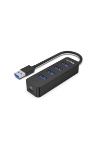UNITEK HUB USB-A 4X USB-A 3.1, AKTIVNÍ,10W, H1117A Obrázok pre UNITEK HUB USB-A 4X USB-A 3.1, AKTIVNÍ,10W, H1117A