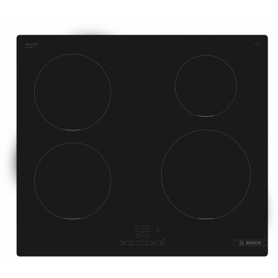 Obrázok pre Bosch Serie 4 PUE611BB5E varná deska Černá Vestavěné 60 cm Indukční varná deska se zónami 4 zóna/zón