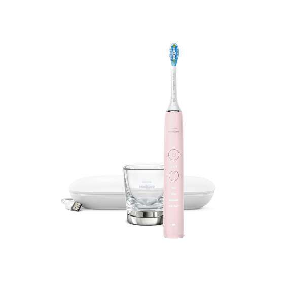 Obrázok pre Philips Sonicare DiamondClean 9000 series 9000 DiamondClean HX9911/29 Sonický kartáček s aplikací a nabíjecí skleničkou