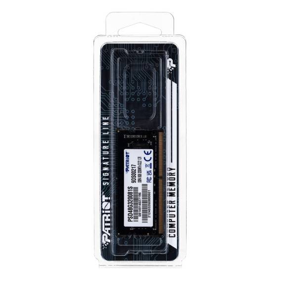 Obrázok pre Patriot Memory Signature PSD48G320081S paměťový modul 8 GB 1 x 8 GB DDR4 3200 MHz