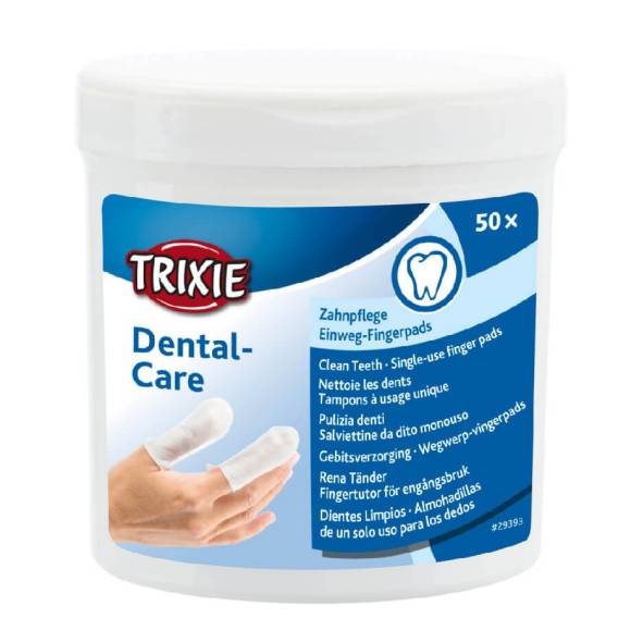 Obrázok pre TRIXIE Dental-Care Ubrousky na čištění zubů - 50 ks.