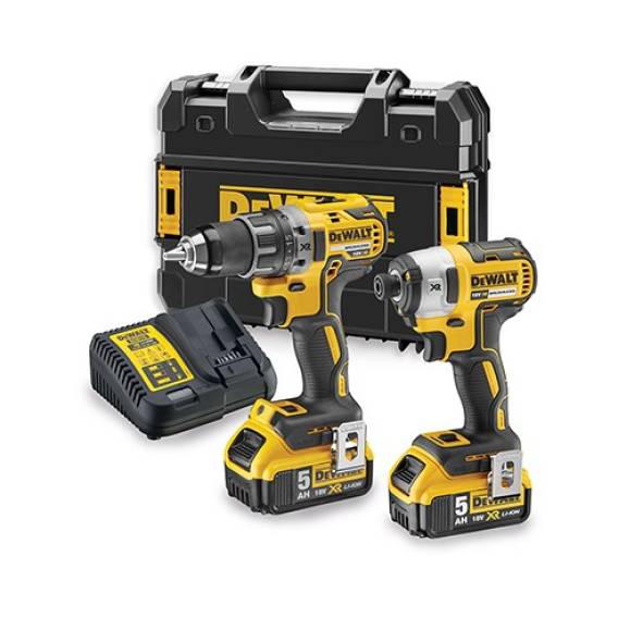 Obrázok pre DeWALT DCK268P2T-QW akumulátorový/nárazový šroubovák černý, žlutý