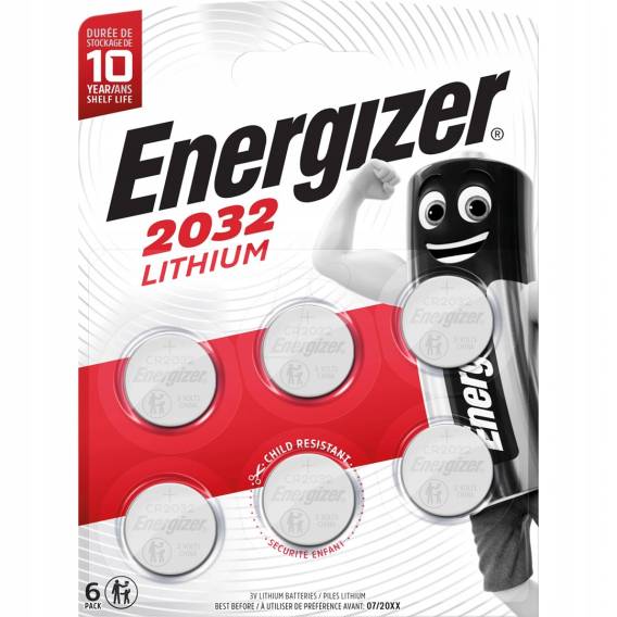Obrázok pre Jednorázová lithiová baterie Energizer CR2032 6 kusů