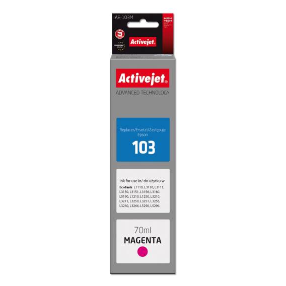 Obrázok pre Activejet AE-103M (náhradní inkoust Epson 103 C13T00S34A; Supreme; 70 ml; fialový)