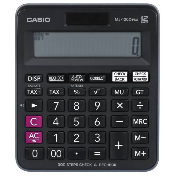 Obrázok pre Casio MJ-120D Plus kalkulačka Desktop Jednoduchá kalkulačka Černá