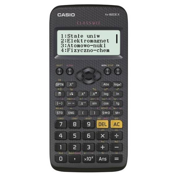 Obrázok pre VĚDECKÁ KALKULAČKA CASIO FX 82CEX ČERNÁ, 12MÍSTNÝ DISPLEJ