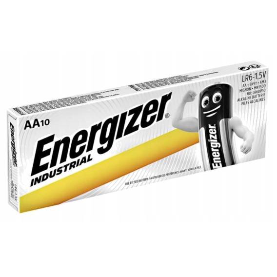 Obrázok pre Energizer Industrial Baterie na jedno použití AA LR6 Alkalický 1,5 V 10 kusů