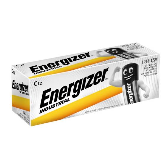 Obrázok pre Energizer Industrial Baterie na jedno použití C LR14 R14 Alkalický 1,5 V 12 kusů